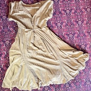 Free People Tan Maxi Dress